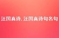 汪国真诗句名句【精品文案100句】