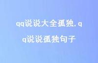 qq说说孤独句子【精选100句】