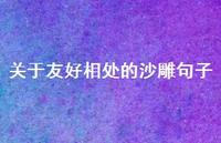关于友好相处的沙雕句子【100句精选短句合集】