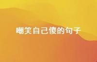 嘲笑自己傻的句子66句汇总