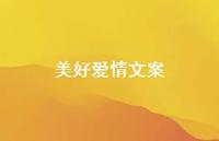 美好爱情文案55句汇总