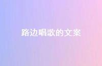 路边唱歌的文案【100句精选短句合集】