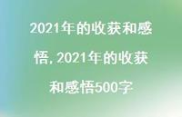 2021年的收获和感悟500字【精品文案100句】 2021年的收获和感悟500字【精品文案100句】
