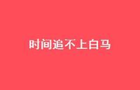 时间追不上白马72句汇总 时间追不上白马72句汇总
