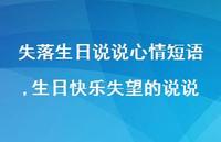 生日快乐失望的说说(100句)