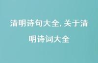 关于清明诗词大全【100句文案精选】