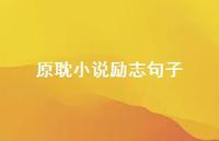 原耽小说励志句子70句汇总 原耽小说励志句子70句汇总