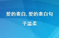 爱的表白句子温柔【精品文案100句】
