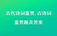古诗词鉴赏题及答案【100句文案精选】