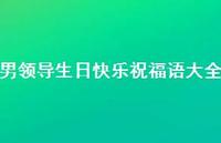 男领导生日快乐祝福语大全合集62句精选 男领导生日快乐祝福语大全合集62句精选