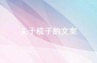 关于梳子的文案(精选73句)