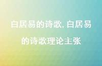 白居易的诗歌理论主张【精品文案100句】