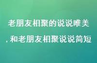 和老朋友相聚说说简短(100句)