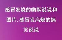 感冒发高烧的搞笑说说(100句)