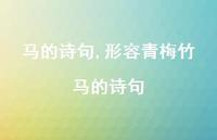 形容青梅竹马的诗句【精品文案100句】 形容青梅竹马的诗句【精品文案100句】