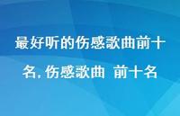 伤感歌曲 前十名(100句)