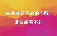 遭亲戚看不起(100句) 遭亲戚看不起(100句)