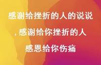 感谢给你挫折的人 感恩给你伤痛【100句文案】 感谢给你挫折的人 感恩给你伤痛【100句文案】