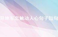 异地军恋触动人心句子短句【100句精选短句合集】 异地军恋触动人心句子短句【100句精选短句合集】