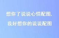 我好想你的说说配图【100句文案】 我好想你的说说配图【100句文案】