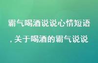 关于喝酒的霸气说说(100句)