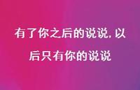 以后只有你的说说(100句)