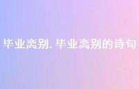 毕业离别的诗句【100句文案精选】 毕业离别的诗句【100句文案精选】