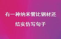 有一种纳米管比钢材还结实仿写句子【63句精选短句合集】