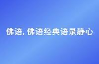 佛语经典语录静心【100句文案精选】