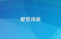 爱情诗歌61句汇总