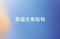 茶道文案短句【100句精选短句合集】