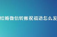 结婚微信转账祝福语怎么发合集46句精选 结婚微信转账祝福语怎么发合集46句精选