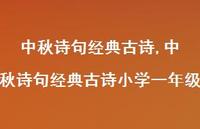中秋诗句经典古诗小学一年级【100句文案精选】