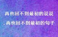 再也回不到最初的句子(100句) 再也回不到最初的句子(100句)