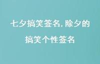 除夕的搞笑个性签名【精品文案100句】