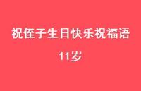 祝侄子生日快乐祝福语11岁合集72句精选
