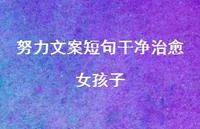 努力文案短句干净治好女孩子【100句精选短句合集】