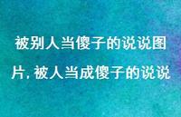 被人当成傻子的说说【精选100句】
