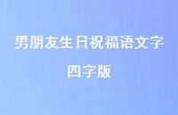男朋友生日祝福语文字四字版合集66句精选 男朋友生日祝福语文字四字版合集66句精选
