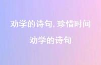 珍惜时间劝学的诗句【精品文案100句】