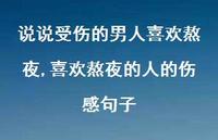 喜欢熬夜的人的伤感句子(100句) 喜欢熬夜的人的伤感句子(100句)