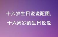 十六周岁的生日说说(100句)