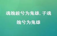 子魂魄兮为鬼雄【精品文案100句】 子魂魄兮为鬼雄【精品文案100句】