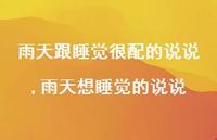 雨天想睡觉的说说(100句)