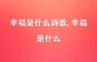 幸福是什么【精品文案100句】