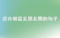 适合朝霞发朋友圈的句子(精选40句)