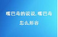 嘴巴毒怎么形容【精选100句】