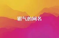 霸气的网名74句汇总