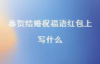 恭贺结婚祝福语红包上写什么合集61句精选