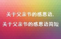 关于父亲节的感恩语简短【精品文案100句】